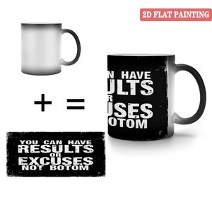 Mug personnalisé imprimé, noir givré, 11 oz, céramique, tasse magique changeant de couleur à la chaleur - Product Image 4