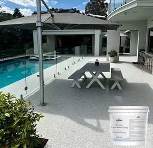 Pierre en résine antidérapante pour terrasse <span class=keywords><strong>de</strong></span> piscine, spa et zone humide, à drainage rapide, résistante au <span class=keywords><strong>chlore</strong></span>, surface en galets pour un confort pieds nus - Product Image 3