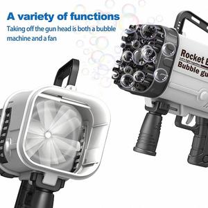 Ventilateur électrique 2 en 1 et souffleur de bulles automatique à 64 trous pour enfants - Product Image 3
