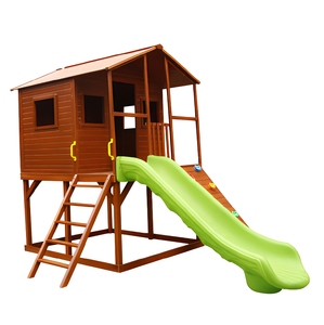 Hanlin Company Kids Christmas Maison en bois Équipement d'amusement extérieur un <span class=keywords><strong>parc</strong></span> de jeu amusant <span class=keywords><strong>et</strong></span> une maison de <span class=keywords><strong>jardin</strong></span> pour les enfants - Product Image 3