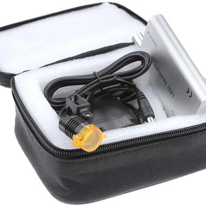 Lámpara frontal LED dental de 3W, luz blanca fría, 93lm, recargable, con filtro y estuche para uso dental - Product Image 2