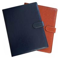 Porte-documents en cuir PU personnalisé avec logo en relief, imperméable, résistant à l'usure, format A4, pour entreprise