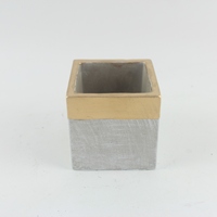 Petit pot de fleurs en ciment moderne et créatif de style Ins, fait à la main, pour la décoration de bureau ou de centre commercial, en boîte.