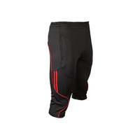 Pantalon de sport ajusté pour homme avec poches zippées en polyester – Idéal pour le football, le jogging, le fitness et la course à pied