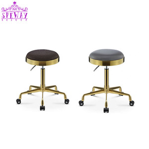 New black and gold pedicurist chair salon pedicure technician chairs wholesale - Product Image 1