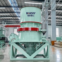 Гидравлическая конусная дробилка BAICHY CH420 с одним цилиндром для гранита и базальта, комплексная установка для вторичного дробления в карьерах