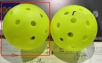 Balles de pickleball durables à 40 trous, norme USAPA, rotation X 4O, en plastique LDPE, pour sport en extérieur, vente en gros usine