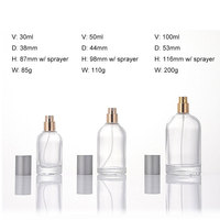 Flacon de parfum en verre 30 ml très demandé, flacons de parfum personnalisés 50 ml avec emballage boîte, bouchon lourd, emballage cadeau pour parfums