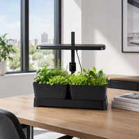 Système de culture intelligent d'intérieur moderne avec arrosage automatique, pot de culture avec lumière LED télescopique, compatible Bluetooth, grande capacité d'arrosage
