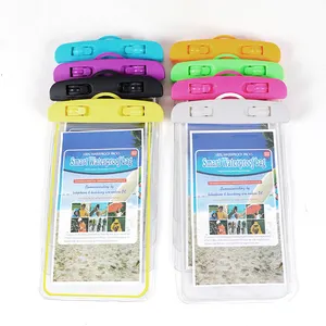 Beelan Niedriger Preis Neue benutzer definierte Light UP Strip Transparente PVC wasserdichte Tasche Handy Sling Cases Tasche zum Verkauf