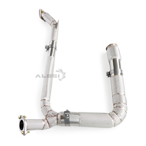 Tubo di Scarico Isolato con Catalizzatore per Porsche Boxster <span class=keywords><strong>S</strong></span> 718S 2.0T 2016-2023, in Acciaio Inox SS304 ad Alte Prestazioni - Product Image 4