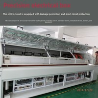 Horno de soldadura por reflujo de doce zonas tipo split, totalmente computarizado, controlado por PID, de bajo consumo, con temperatura controlada, de acero.