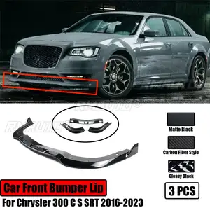 Chrysler 300 C S SRT 2016-2023 için araba ön ÖN TAMPON Splitter Spoiler difüzör koruyucu 3 adet 2017 2018 2019 2020 2021 2022