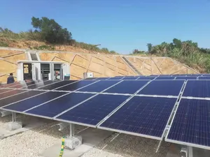 Großhandel 8KW Hybrid Grid Kit Solarstrom anlage Photovoltaik anlage für den Heimgebrauch mit mono kristalliner Silizium-Panel-Lithium batterie
