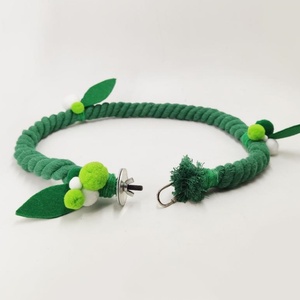 Giocattolo a Spirale in Corda per Uccelli Domestici, Altalena in Cotone per Pappagalli, Gioco da Arrampicata e Posizionamento, Giocattolo di Lusso in Peluche per Cani, Giochi di Arricchimento e Puzzle - Product Image 2