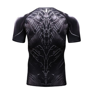 T-shirt de super-héros pour hommes, vêtements de Gym, avec Compression, Raglan, imprimé en 3D - Product Image 5