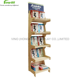Exhibidores de Tienda de Una Sola Cara, Resistentes, Desmontables, de Madera, para Piso, Estantes de Exhibición para Supermercados - Product Image 2