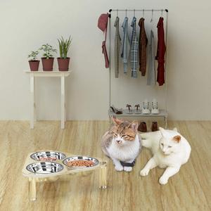 IKITCHEN 2024 Material Acrílico Transparente Pet Alimentador Grande Claro Pet <span class=keywords><strong>Bowl</strong></span> Duplo <span class=keywords><strong>Dog</strong></span> <span class=keywords><strong>Bowl</strong></span> Cat <span class=keywords><strong>Dog</strong></span> Comida Tigela de Água 2-Quarts - Product Image 6