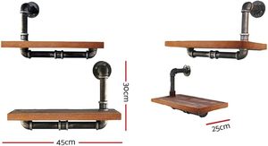 Estante de Livros de 85cm de Largura, Prateleiras para Banheiro, Estante de Exibição em Tubo, Suporte para Livros, Móveis para Casa, Escritório, Quarto, Sala de Estar, Cozinha - Product Image 2