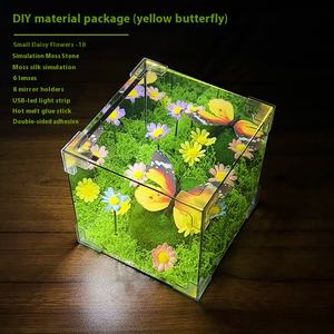 Modern Wizard <span class=keywords><strong>Oz</strong></span> LED Night Cube DIY Paquete <span class=keywords><strong>de</strong></span> vidrio para niñas Perfecto regalo <span class=keywords><strong>de</strong></span> San Valentín para mejores amigas Novias Decoración <span class=keywords><strong>de</strong></span> dormitorio - Product Image 3