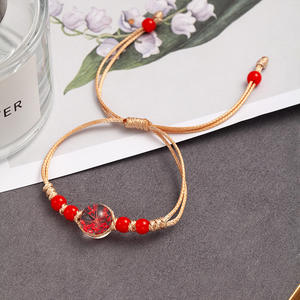 Bracelets en fer à fleurs séchées YL Supply, fleurs éternelles, faits à la main, style foulards populaires transfrontaliers de Jingdezhen - Product Image 2