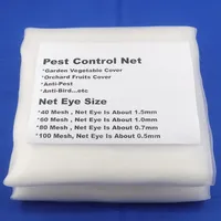Filet d'ombrage en HDPE blanc tricoté Tewango 40~100 mailles, filet anti-insectes et anti-oiseaux pour arbres fruitiers, légumes et plantes