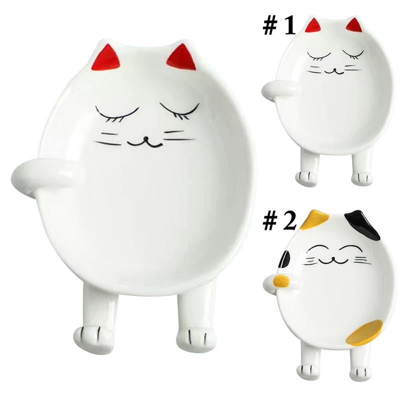 Кухонные инструменты, кухонный мультяшный дизайн, подставка для ложки, керамический держатель для ложки, держатель для шпателя, термостойкие полки для хранения