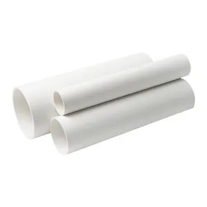 PVC Pipe 32mm 40mm 85mm Water Drainage Round Pipe White Corrosion Resistant More Than 50 Years Corrosion Resistance -15~55