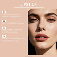Rouge à lèvres vegan à marque privée, waterproof et longue tenue, fini mat nude