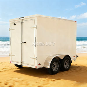 Remorque frigorifique mobile personnalisée pour camion de restauration rapide avec rideau latéral - Product Image 1