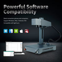 Máquina de Marcado y Grabado Láser de Fibra Multifuncional Portátil de Sobremesa para Metal, Acero Inoxidable y Plástico con Posicionamiento de Luz Roja