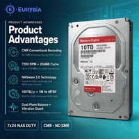 Disque dur NAS WD101EFBX 3,5 pouces SATA 6 Gb/s 7200 tr/min 256 Mo pour stockage en réseau RAID, capacité 10 To