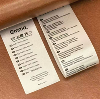 Étiquette de lavage douce personnalisée pour oreiller, pliée au centre, en satin, impression d'étiquette de lavage, étiquette d'origine pour matelas