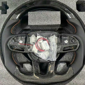 Volant personnalisé en fibre de carbone rouge LED RAM pour <span class=keywords><strong>Dodge</strong></span> Hellcat <span class=keywords><strong>Charger</strong></span> Challenger R/T <span class=keywords><strong>SRT</strong></span> 2013-2023 - Product Image 1