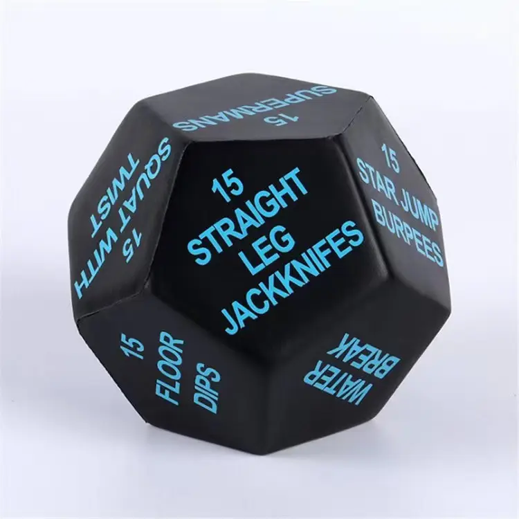 Factory Price pu anti stress ball dice custom 12 sided hexagon stress dice bluster 8 cm pu slow rise stress dice