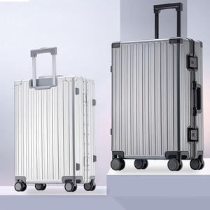 <span class=keywords><strong>Valigia</strong></span> di Lusso in Alluminio con Ruote Girevoli, Trolley Rigido in Metallo da 28 Pollici, Borsa da Viaggio Grande - Product Image 3