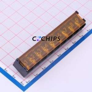 DBT50G-8.25-9P-BK-P Barrier Terminal Block P=8.25mm Connector Three Sides 8.25mm 1x9P Edge Pin - Product Image 1