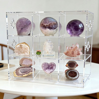 Support de rangement multifonctionnel en acrylique transparent à trois niveaux pour service à thé, plateau carré et porte-tasses, non pliable