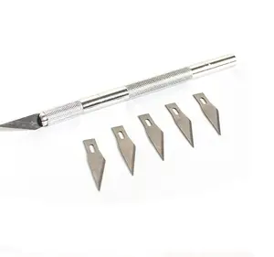 #6 Non-slip Cutter Blades Engraving Craft Knives Metal Scalpel Knife Blades Repair Hand Tools for Mobile Phone Laptop PCB