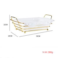 Panier de rangement ouvert pour pain Panier de bureau en métal métallique à deux poignées avec doublure en toile