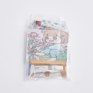 Mini kit de <span class=keywords><strong>peinture</strong></span> à l'aquarelle DIY adapté aux débutants et aux enfants, motifs de dessins animés, un excellent cadeau et décoration d'intérieur - Product Image 6
