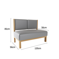 Prix d'usine – Ensemble de mobilier de restaurant moderne en bois avec table, chaises et banquette en mousse haute densité pour hôtels, cafés et salons de thé