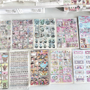 Ensemble de 8/10 autocollants aléatoires <span class=keywords><strong>Kawaii</strong></span> avec paillettes pour coque de téléphone, journal, bricolage, autocollants Y2K, décoration, cadeau d'<span class=keywords><strong>anniversaire</strong></span> pour fille - Product Image 1