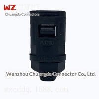 Connecteur de tuyau à raccord rapide en nylon WZCD-AD10 AD10 pour eau et gaz, tube ondulé, directement de l'usine