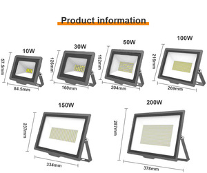 Reflector LED de Aluminio de 100W IP65 para Estadios Deportivos, Ángulo de Haz de 120°, Salida de 1000lm, Luz Diurna de 6000K, CRI 80, Certificado CE - Product Image 5