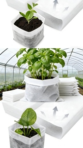 Sacs <span class=keywords><strong>de</strong></span> plantation et pots à fleurs biodégradables, respirants, écologiques, en tissu non tissé, 1 gallon - Product Image 4