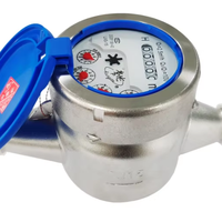 Compteur d'eau rotatif sanitaire en acier inoxydable personnalisable (LXSW-15-50) avec sortie d'impulsions, support OEM, certifié ISO