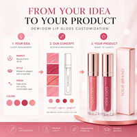 OEM ODM Marque Privée - Gloss à Lèvres Naturel Longue Durée pour Maquillage Quotidien - Plusieurs Couleurs - Tubes Variés - Emballages Divers