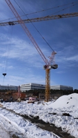 Grue à tour basculante 10T QTD125-HS5020D pour la construction