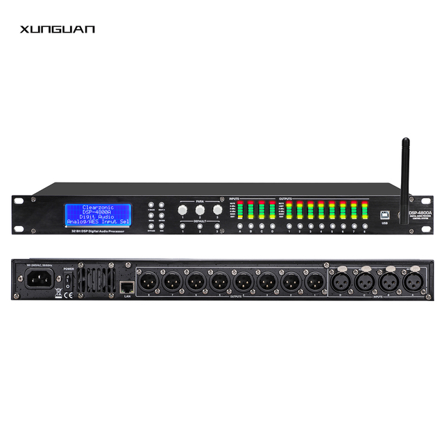 DSP-4800A DriveRack with WIFI/DSP 4 in 8 Out Digital Processor Good for Loudspeaker Line Array Control System